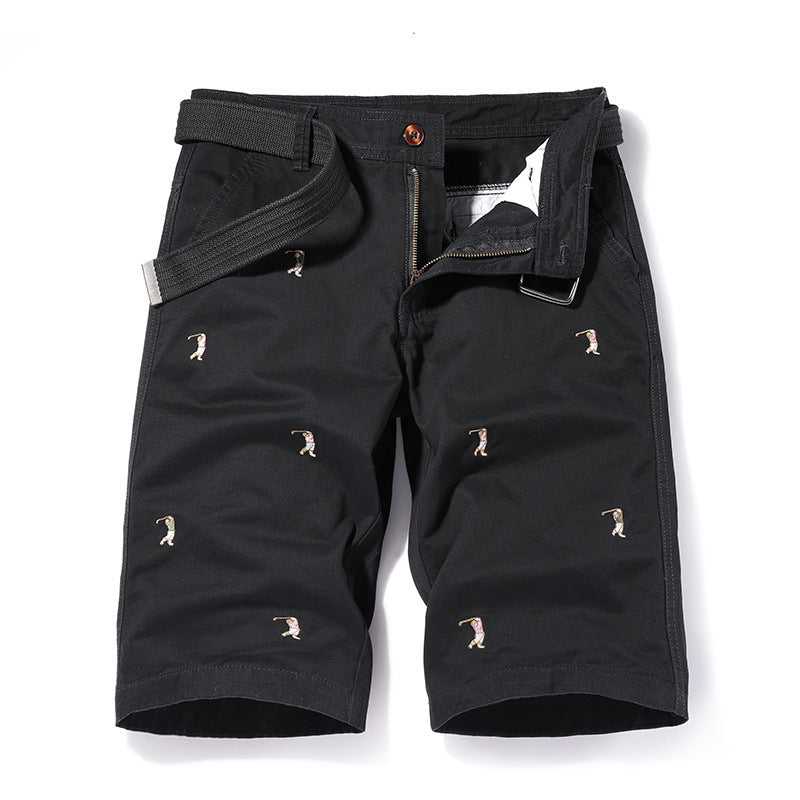 Plus Size Casual Cargo Shorts for Men, 100% Cotton