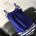 Women's Striped Two-Piece Swimsuit in Multiple Colors